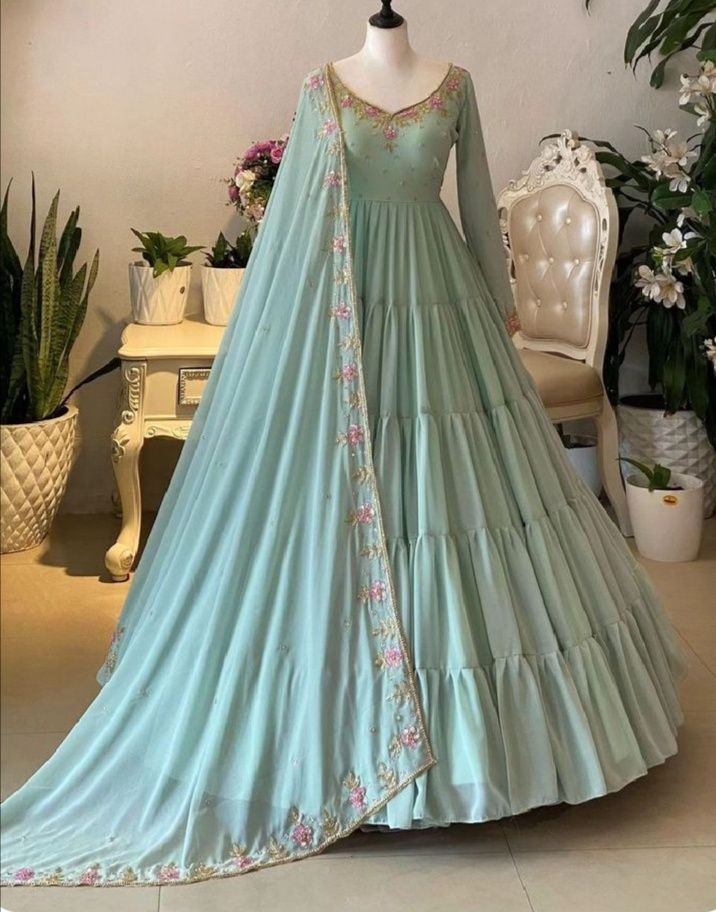 2 PCS UMBERALLA DESIGN FROCK